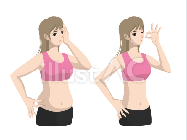 ダイエットに成功している女性