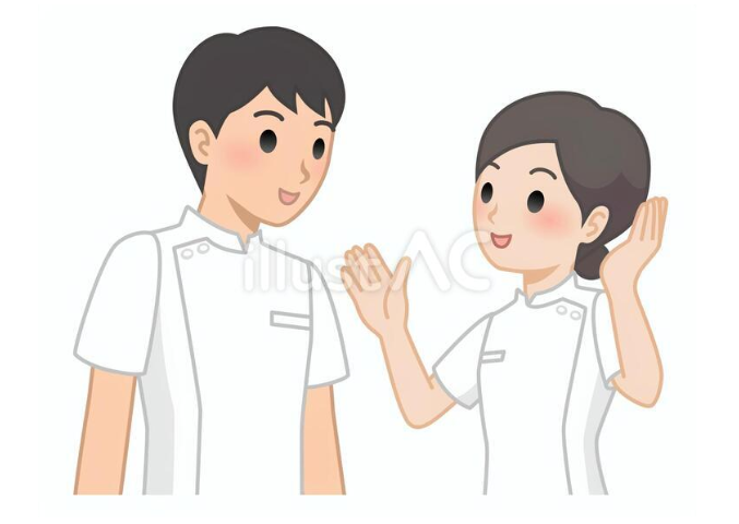 会話をしている医療スタッフ