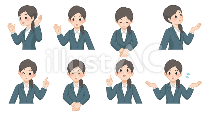 スーツを着た女性