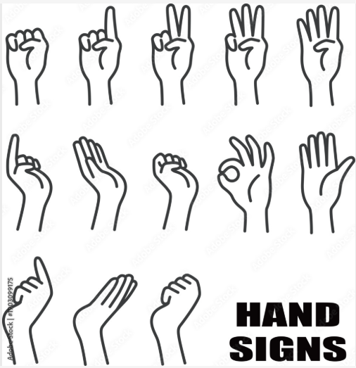 ハンドサインセット