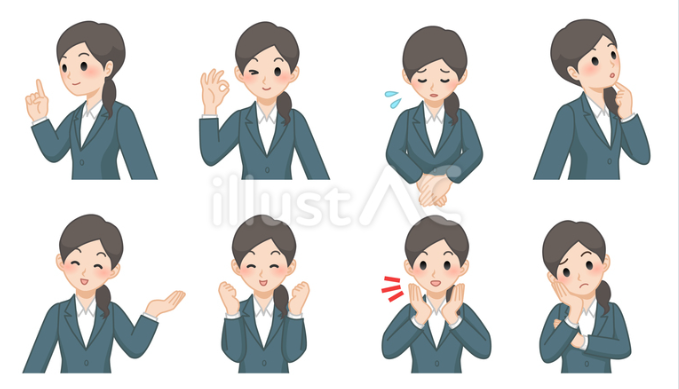 スーツを着た女性