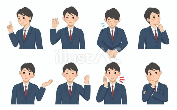 スーツを着た男性