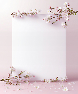 桜の花の飾り枠